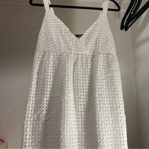 a.n.a White Sleeveless V-Neck Sundress